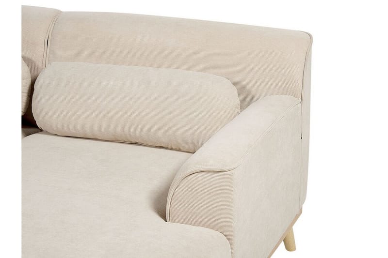Bree Hjørnesofa 3-seter - Beige/Lyst tre - Møbler - Sofaer - Sovesofaer - Sovesofa divan