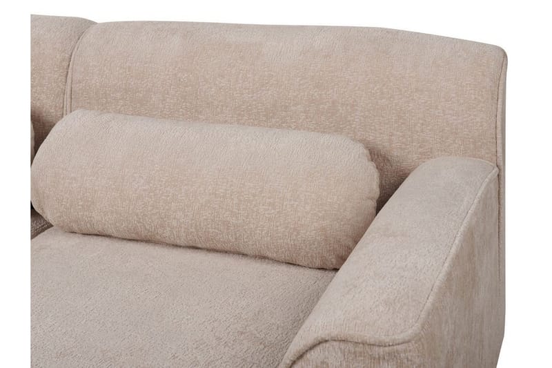 Bree Hjørnesofa 3-seter - Beige/Lyst tre - Møbler - Sofaer - Sovesofaer - Hjørnesovesofa