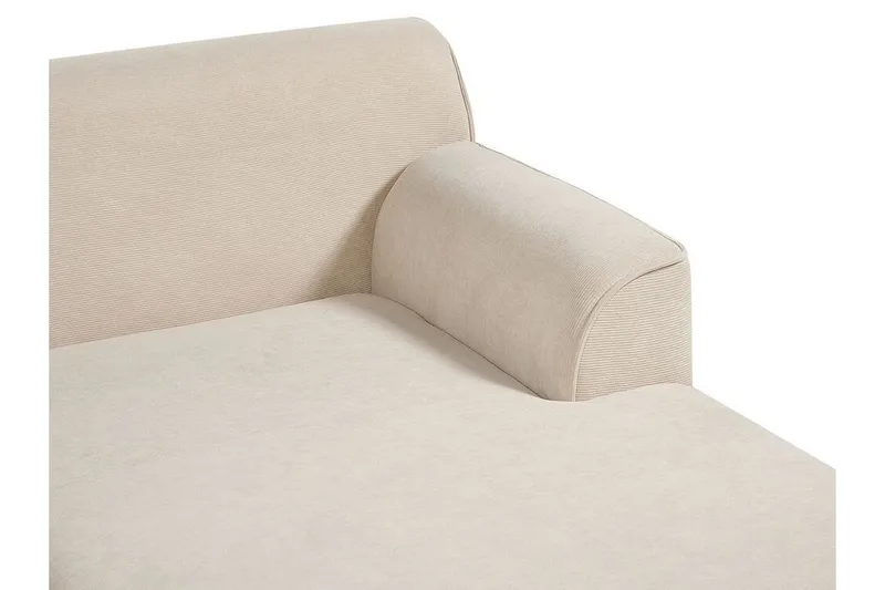 Bree Hjørnesofa 3-seter - Beige/Lyst tre - Møbler - Sofaer - Sovesofaer - Hjørnesovesofa
