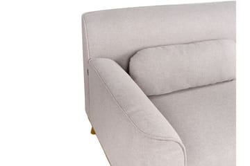 Bree Hjørnesofa 3-seter - Grå/Lyst tre - Møbler - Sofaer - Sovesofaer - Hjørnesovesofa