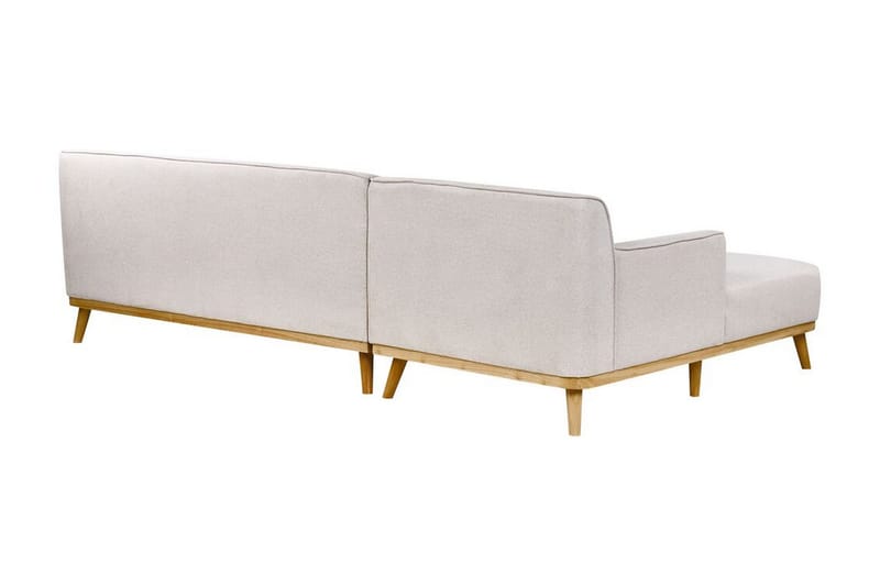 Bree Hjørnesofa 3-seter - Grå/Lyst tre - Møbler - Sofaer - Sovesofaer - Hjørnesovesofa