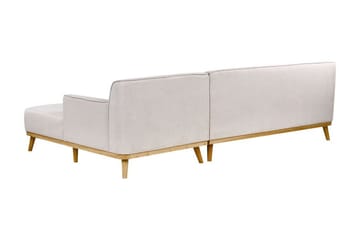 Bree Hjørnesofa 3-seter - Grå/Lyst tre - Møbler - Sofaer - Sovesofaer - Hjørnesovesofa