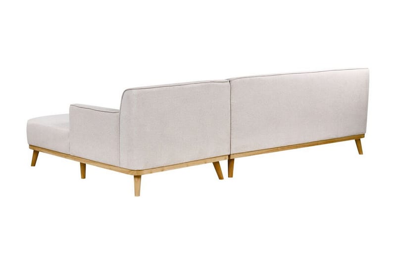 Bree Hjørnesofa 3-seter - Grå/Lyst tre - Møbler - Sofaer - Sovesofaer - Hjørnesovesofa