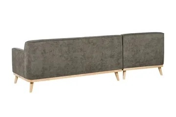 Bree Hjørnesofa 3-seter - Grønn/Lyst tre - Møbler - Sofaer - Sovesofaer - Hjørnesovesofa