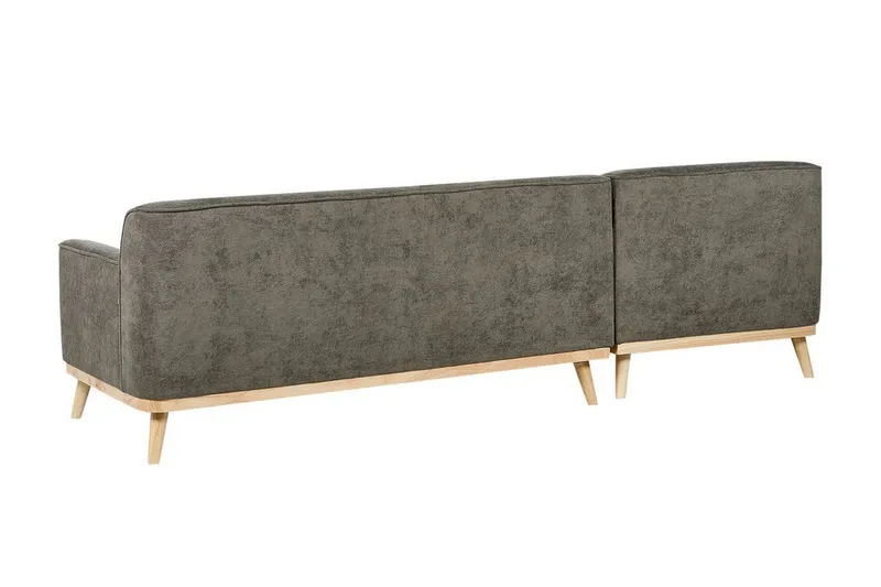 Bree Hjørnesofa 3-seter - Grønn/Lyst tre - Møbler - Sofaer - Sovesofaer - Hjørnesovesofa