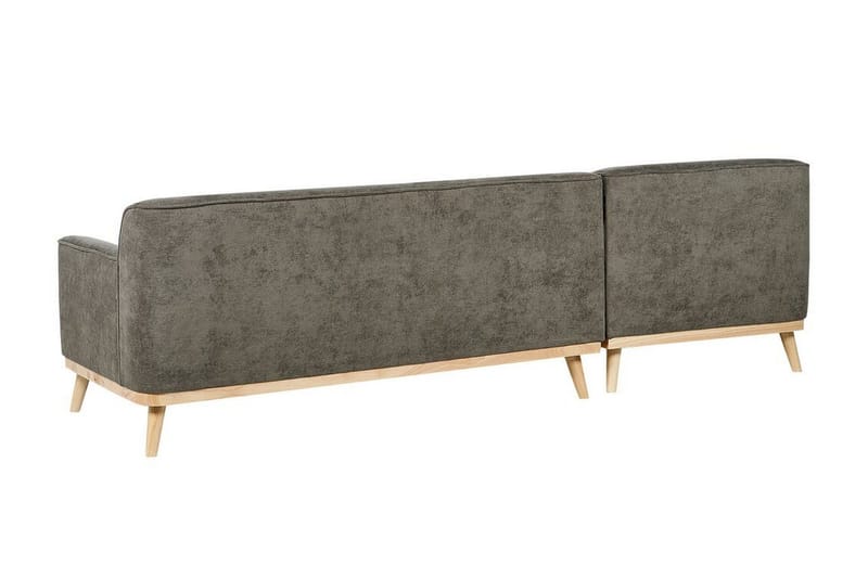 Bree Hjørnesofa 3-seter - Grønn/Lyst tre - Møbler - Sofaer - Sovesofaer - Hjørnesovesofa