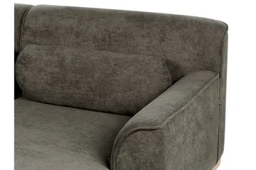 Bree Hjørnesofa 3-seter - Grønn/Lyst tre - Møbler - Sofaer - Sovesofaer - Hjørnesovesofa
