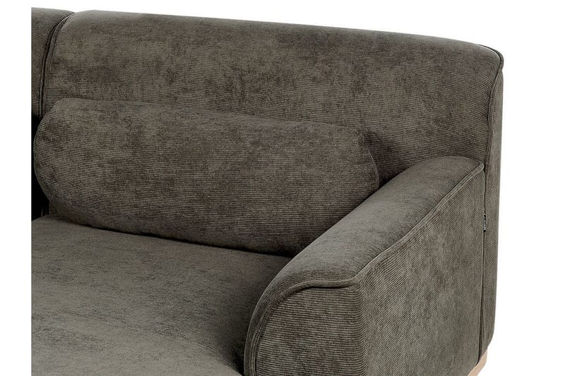 Bree Hjørnesofa 3-seter - Grønn/Lyst tre - Møbler - Sofaer - Sovesofaer - Hjørnesovesofa