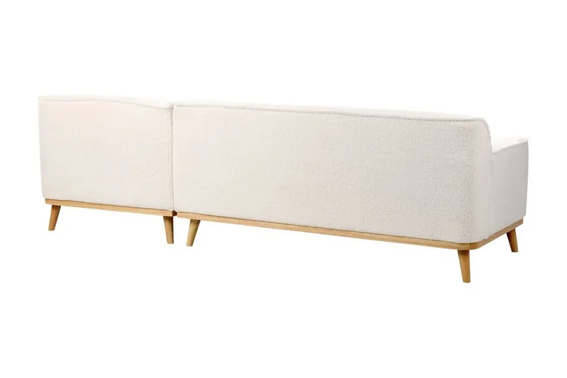 Bree Hjørnesofa 3-seter - Hvit/Lyst tre - Møbler - Sofaer - Sovesofaer - Hjørnesovesofa