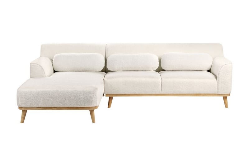 Bree Hjørnesofa 3-seter - Hvit/Lyst tre - Møbler - Sofaer - Sovesofaer - Hjørnesovesofa