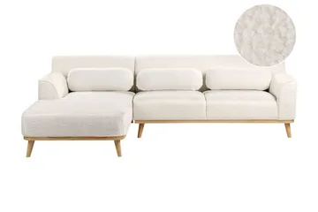 Bree Hjørnesofa 3-seter - Hvit/Lyst tre - Møbler - Sofaer - Sovesofaer - Hjørnesovesofa