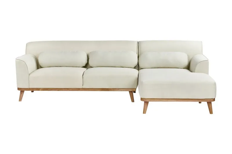 Bree Hjørnesofa 3-seter - Hvit/Lyst tre - Møbler - Sofaer - Sovesofaer - Hjørnesovesofa