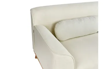 Bree Hjørnesofa 3-seter - Hvit/Lyst tre - Møbler - Sofaer - Sovesofaer - Hjørnesovesofa