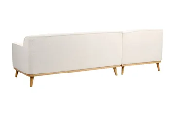 Bree Hjørnesofa 3-seter - Hvit/Lyst tre - Møbler - Sofaer - Sovesofaer - Hjørnesovesofa