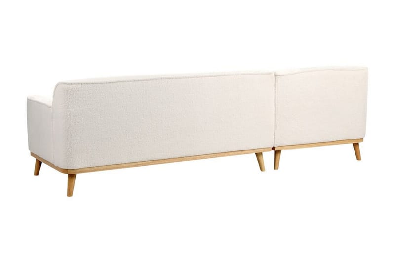 Bree Hjørnesofa 3-seter - Hvit/Lyst tre - Møbler - Sofaer - Sovesofaer - Hjørnesovesofa