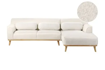 Bree Hjørnesofa 3-seter - Hvit/Lyst tre - Møbler - Sofaer - Sovesofaer - Hjørnesovesofa