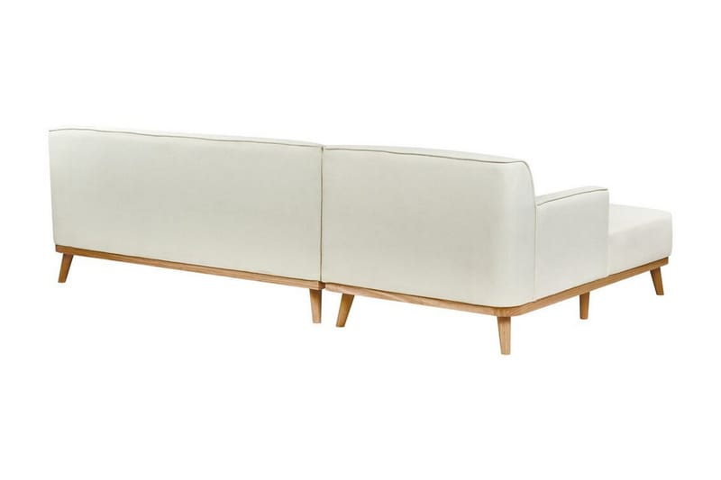 Bree Hjørnesofa 3-seter - Hvit/Lyst tre - Møbler - Sofaer - Sovesofaer - Hjørnesovesofa