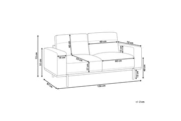 Bruna Sofa 2-seter - Grønn - Møbler - Sofaer - 2 seter sofa