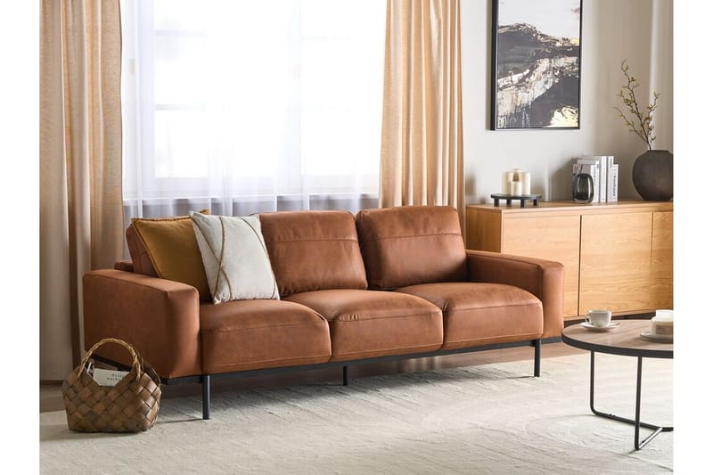 Bruna Sofa 3-seter - Brun - Møbler - Sofaer - 3 seter sofa