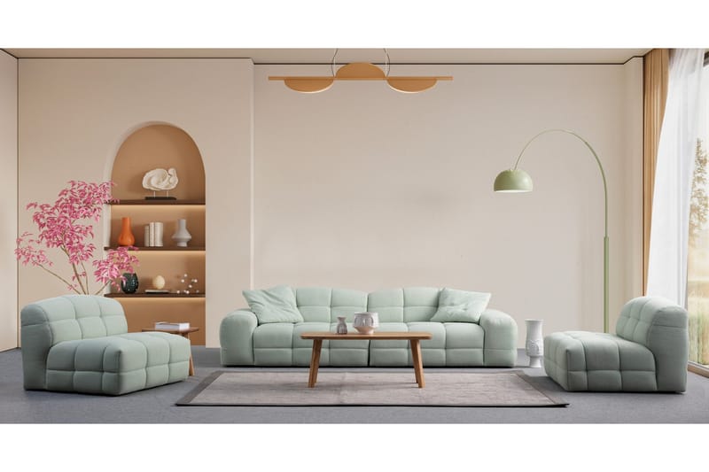 Buddy 3-seters Sofa - Grønn - Møbler - Sofaer - 3 seter sofa