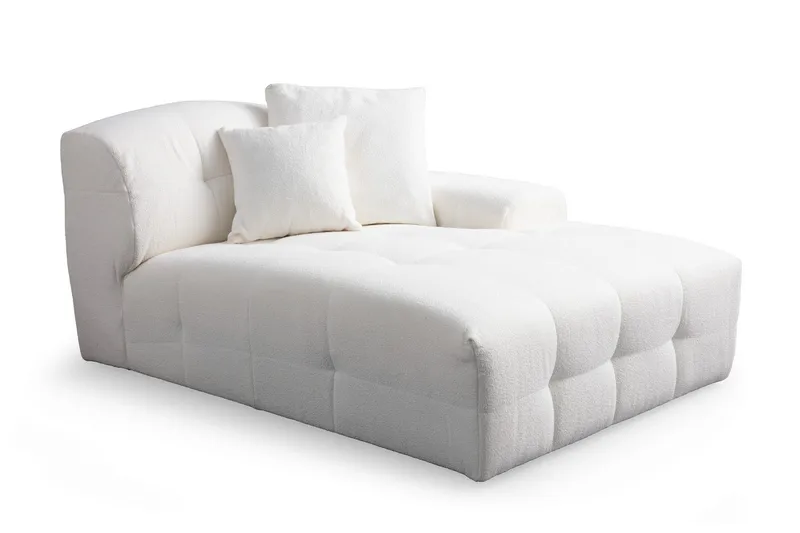 Buddy 4-seters Sofa med Divan - Hvit - Møbler - Sofaer - Sofaer med sjeselong - 4 seters sofa med divan