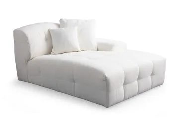 Buddy 4-seters Sofa med Divan - Hvit - Møbler - Sofaer - Sofaer med sjeselong - 4 seters sofa med divan