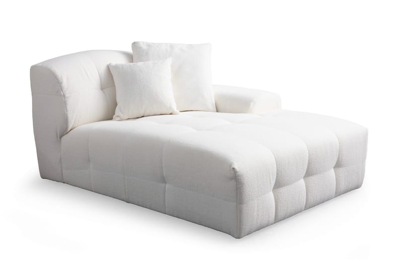 Buddy 4-seters Sofa med Divan - Hvit - Møbler - Sofaer - Sofaer med sjeselong - 4 seters sofa med divan