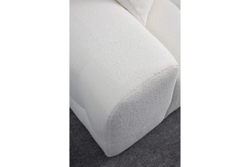 Buddy 4-seters Sofa med Divan - Hvit - Møbler - Sofaer - Sofaer med sjeselong - 4 seters sofa med divan