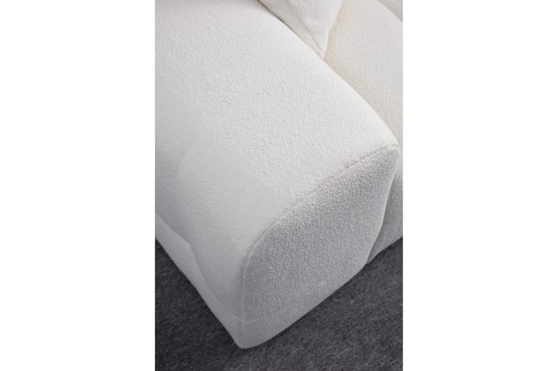 Buddy 4-seters Sofa med Divan - Hvit - Møbler - Sofaer - Sofaer med sjeselong - 4 seters sofa med divan