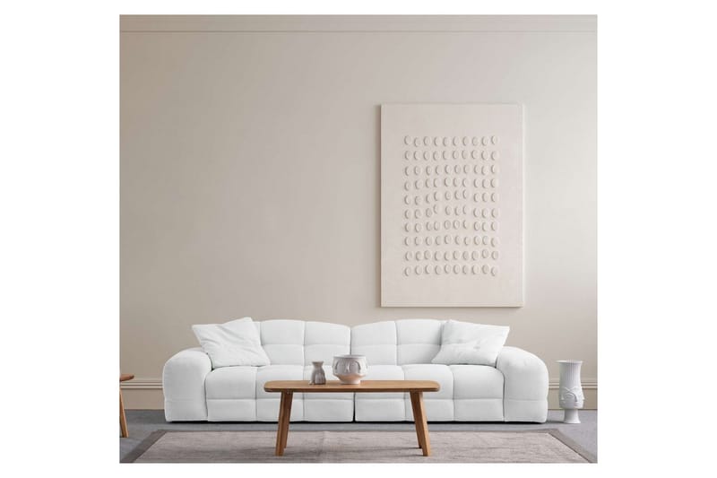 Buddy Sofa 3-seter - Hvit - Møbler - Sofaer - 3 seter sofa