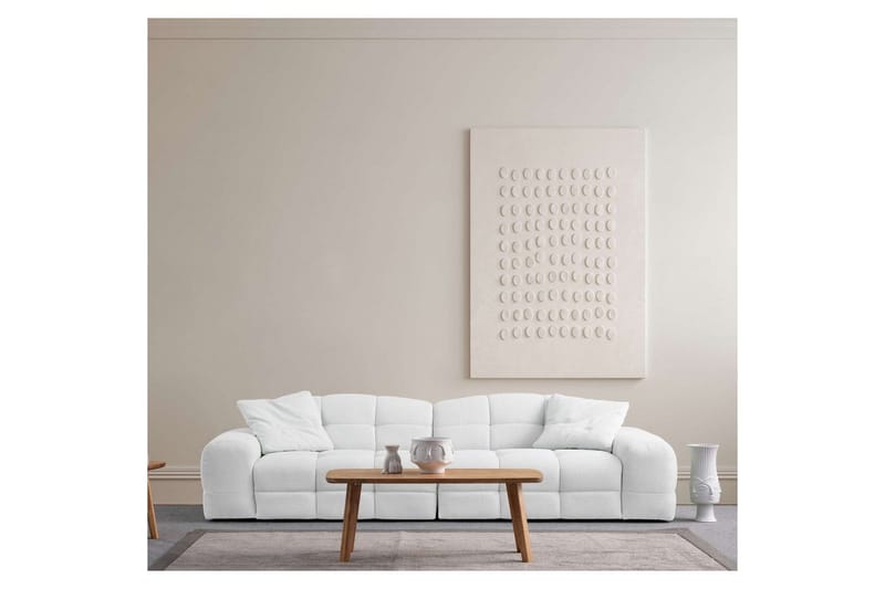 Buddy Sofa 3-seter - Hvit - Møbler - Sofaer - 3 seter sofa