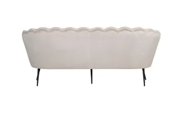 Calais 3-seter Buet Sofa 180 cm i Fløyel - Beige - Møbler - Sofaer - 3 seter sofa