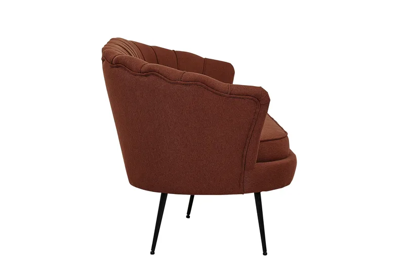 Calais 3-seter Buet Sofa 180 cm i Stoff - Brun - Møbler - Sofaer - 3 seter sofa