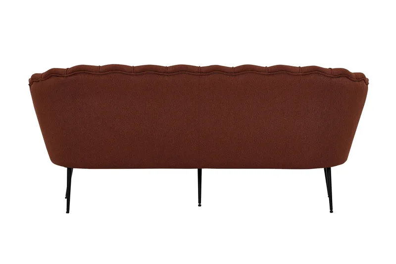 Calais 3-seter Buet Sofa 180 cm i Stoff - Brun - Møbler - Sofaer - 3 seter sofa