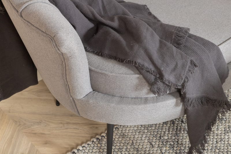 Calais 3-seter Buet Sofa 180 cm i Stoff - Grå - Møbler - Sofaer - 3 seter sofa