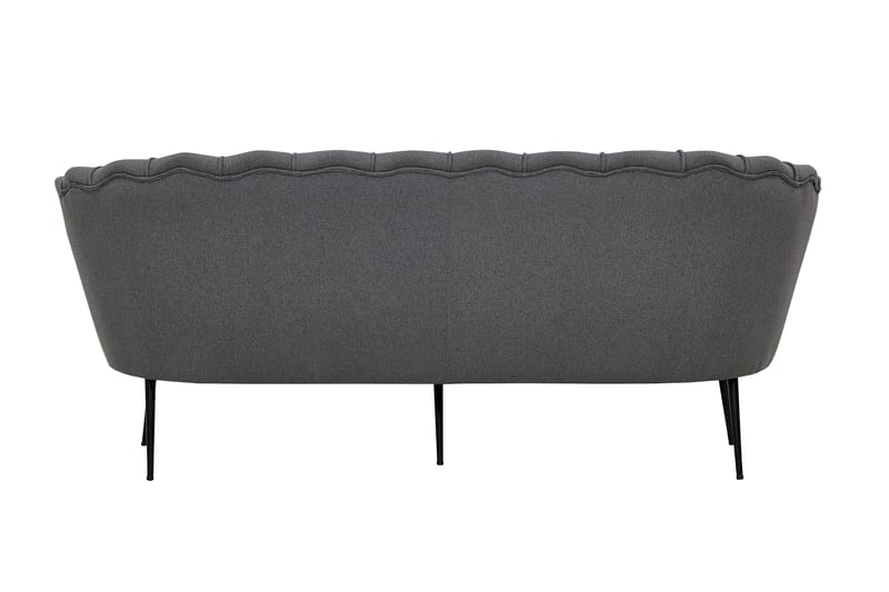 Calais 3-seter Buet Sofa 180 cm i Stoff - Grå - Møbler - Sofaer - 3 seter sofa