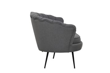 Calais 3-seter Buet Sofa 180 cm i Stoff - Grå - Møbler - Sofaer - 3 seter sofa