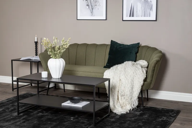 Calais 3-seter Buet Sofa 180 cm i Stoff - Grønn - Møbler - Sofaer - 3 seter sofa