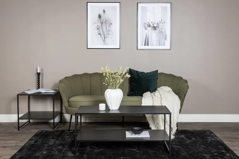 Calais 3-seter Buet Sofa 180 cm i Stoff - Grønn - Møbler - Sofaer - 3 seter sofa