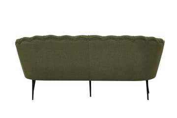 Calais 3-seter Buet Sofa 180 cm i Stoff - Grønn - Møbler - Sofaer - 3 seter sofa