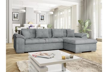 Camior Sofa med Divan 3-seter - Grå - Møbler - Sofaer - Sofaer med sjeselong - 3 seters sofa med divan