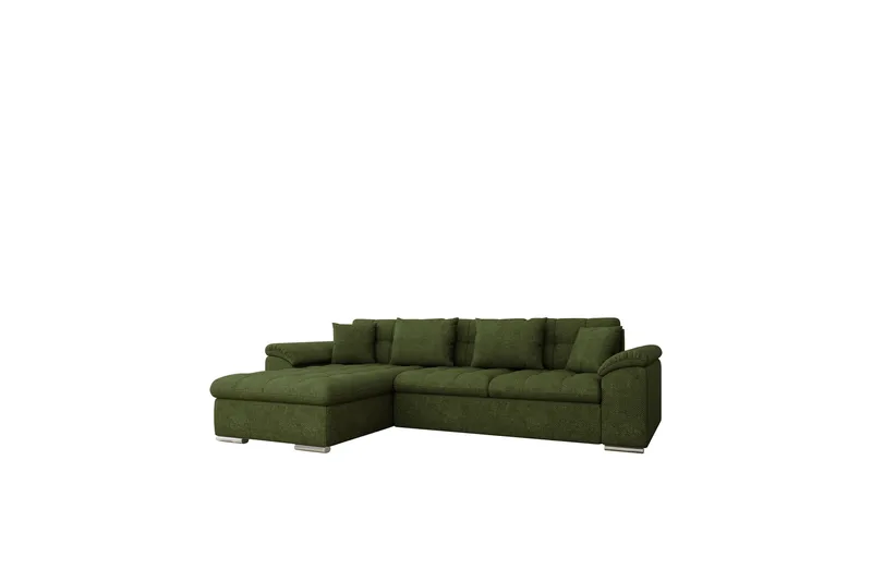 Camior Sofa med Divan 3-seter, Grønn