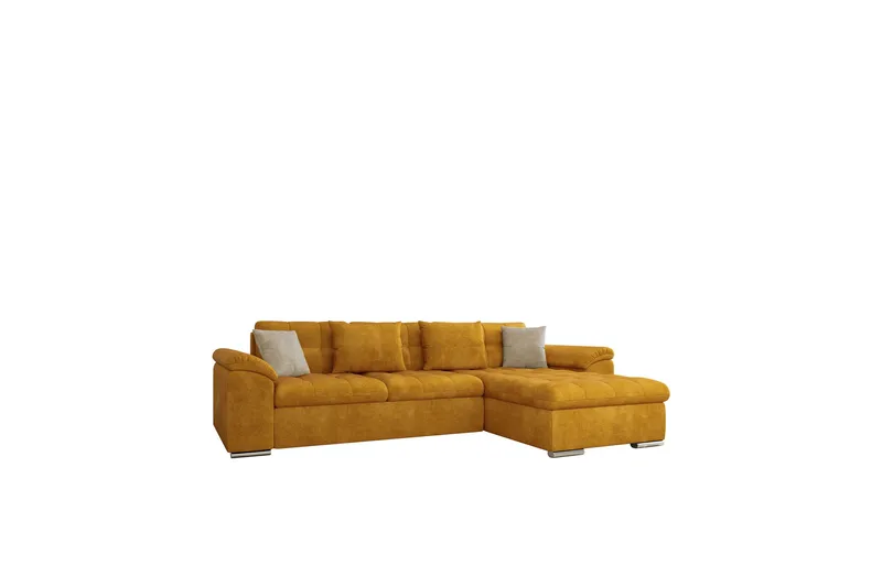 Camior Sofa med Divan 3-seter, Gul/Beige