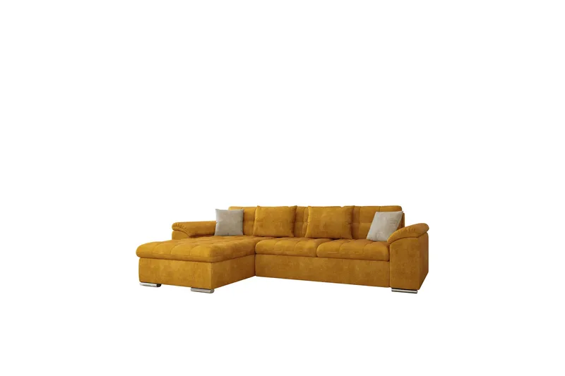 Camior Sofa med Divan 3-seter, Gul/Beige
