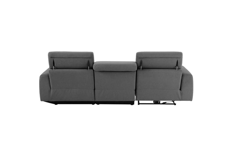 Capena 3-seter Høyrevendt L-formet Hjørnesofa 275 cm med Recliner i Stoff - Grå - Møbler - Sofaer - Reclinersofaer