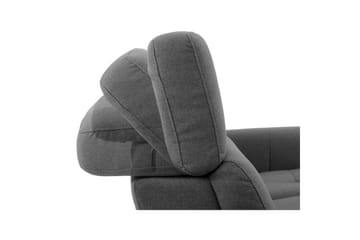 Capena 3-seter Høyrevendt L-formet Hjørnesofa 275 cm med Recliner i Stoff - Grå - Møbler - Sofaer - Reclinersofaer