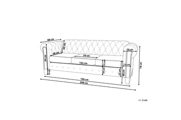 Casonya Sofa 3-seter - Beige - Møbler - Sofaer - 3 seter sofa
