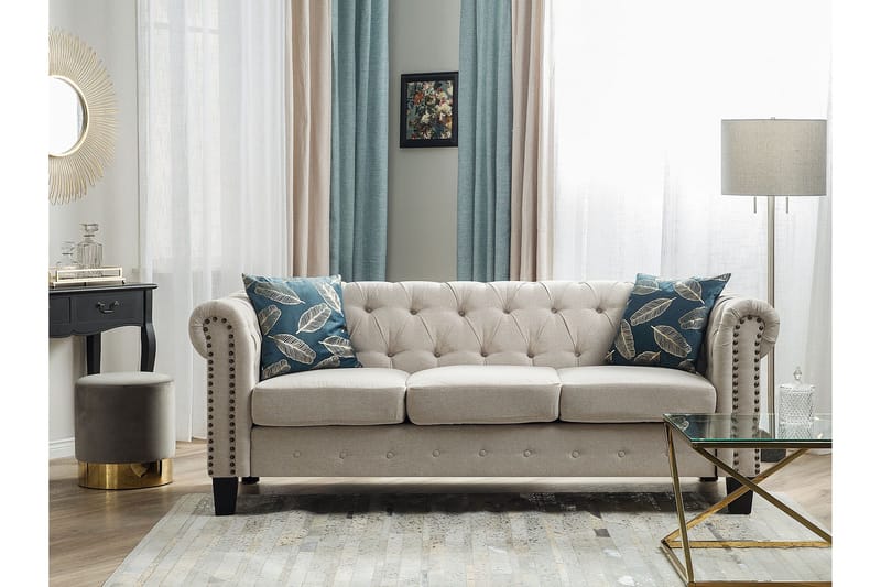 Casonya Sofa 3-seter - Beige - Møbler - Sofaer - 3 seter sofa