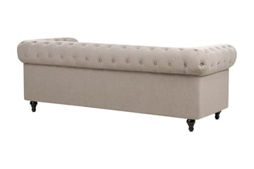 Casonya Sofa 3-seter - Beige/Mørkt tre - Møbler - Sofaer - 3 seter sofa
