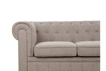 Casonya Sofa 3-seter - Beige/Mørkt tre - Møbler - Sofaer - 3 seter sofa